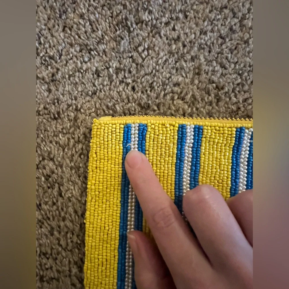 Anthropologie Fiona Beaded Tomato Pouch - Picture 7 of 7